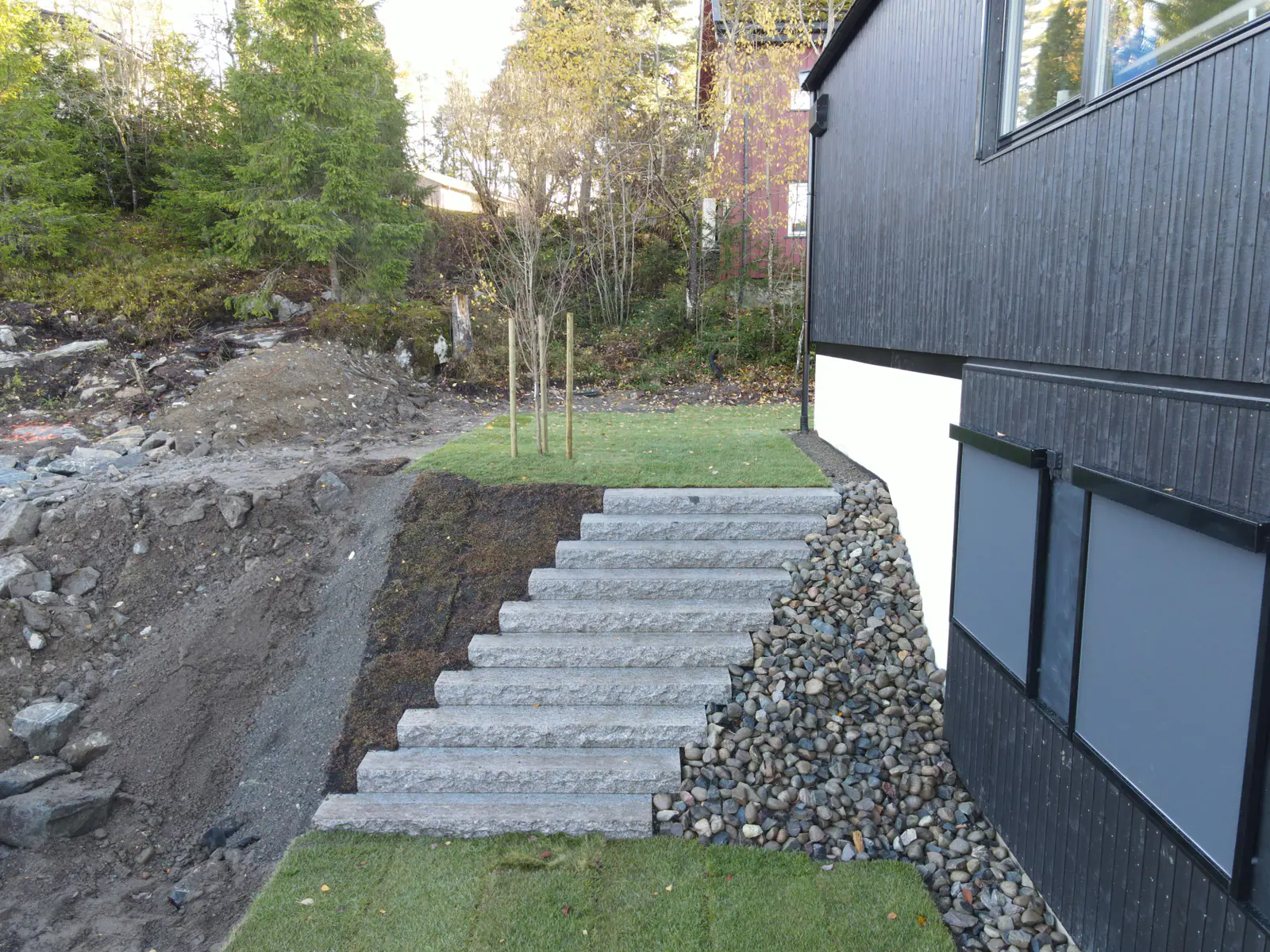 Granittrapp hus